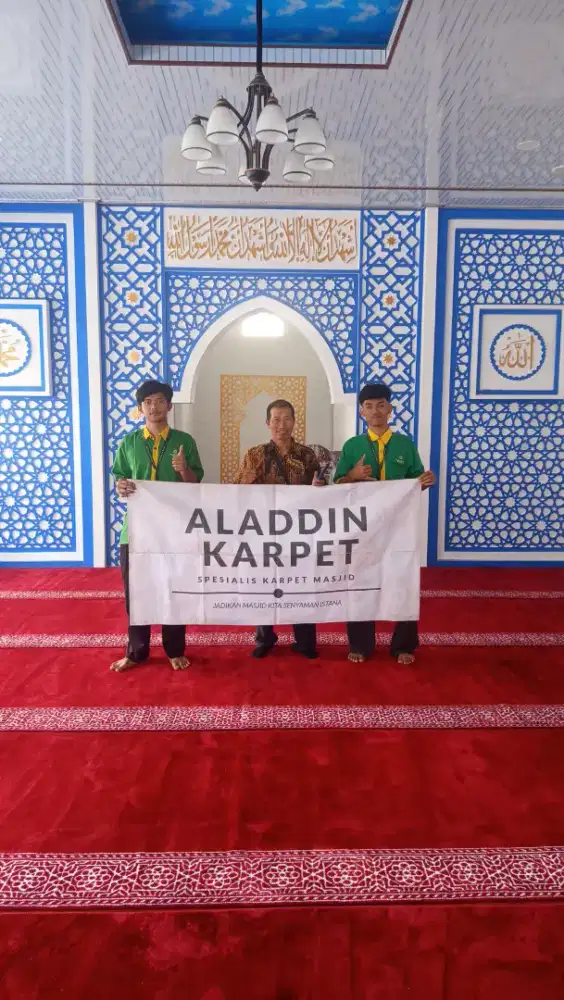 Karpet Masjid Tipe Maualan Merah Polos