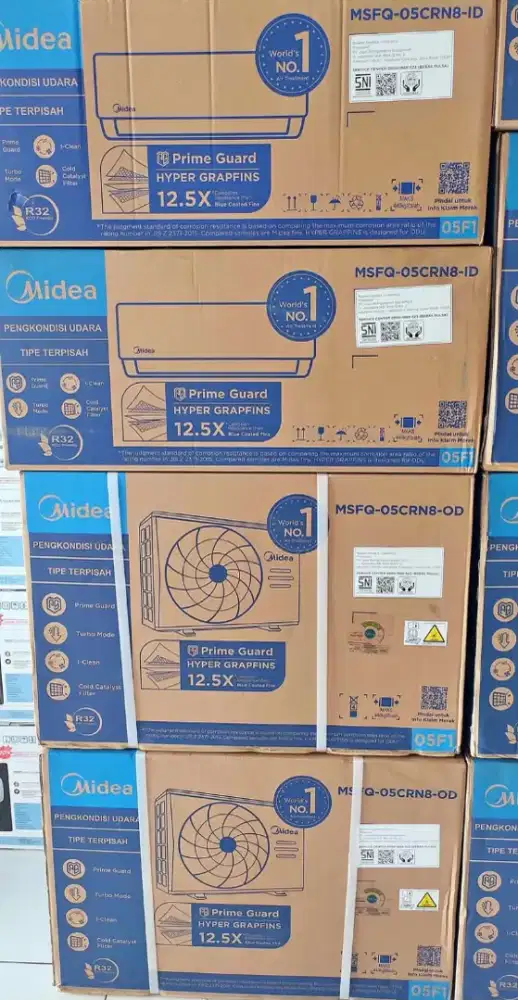 Ac Midea ½ Pk Baru + Pasang