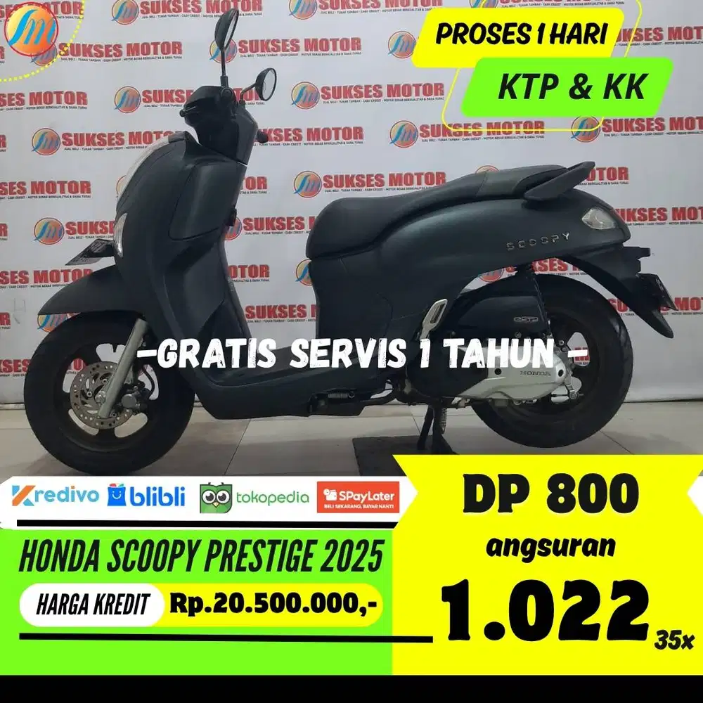 DP HANYA 800RIBU HONDA SCOOPY PRESTIGE 2025 ANGSURAN SANGAT RENDAH
