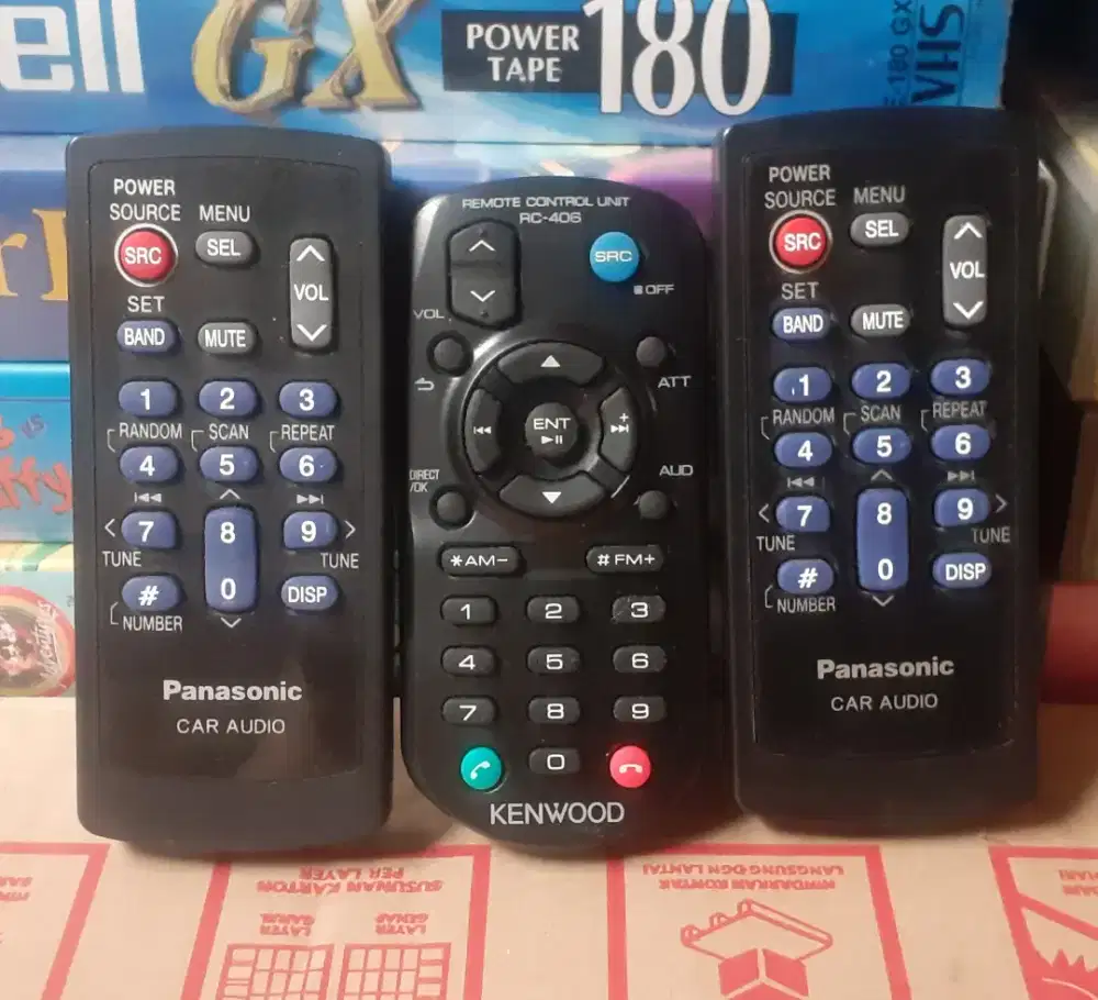 Remote Control Unit KENWOOD RC-406, and PANASONIC Car Audio