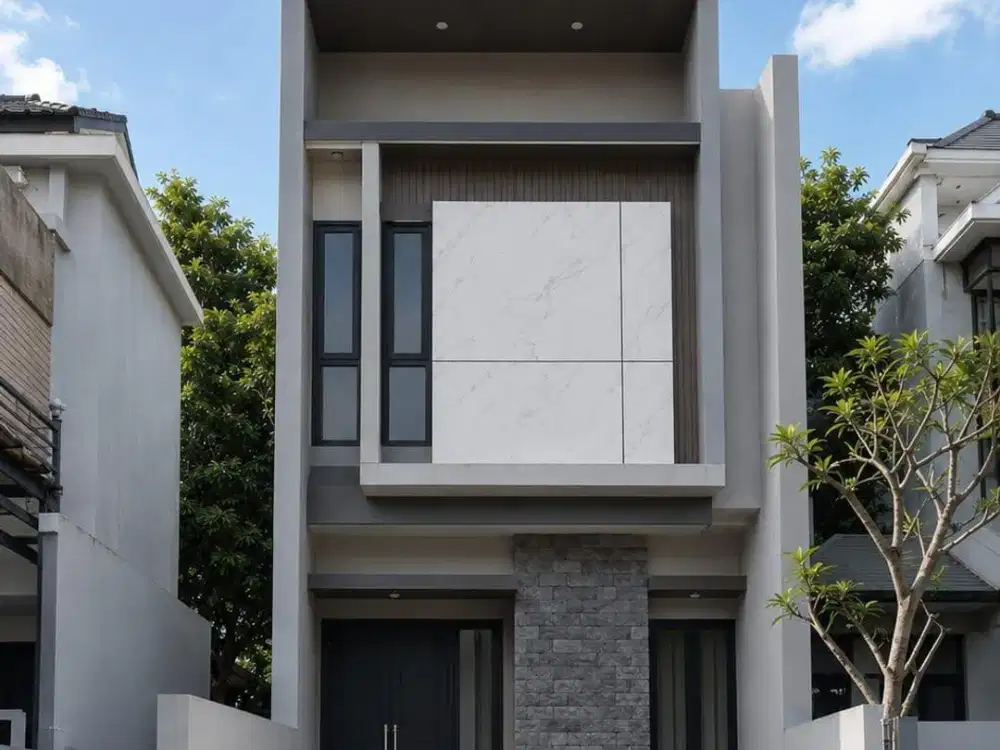 Dijual Rumah Gress Manyar Rejo Lebar 6 under 2M
