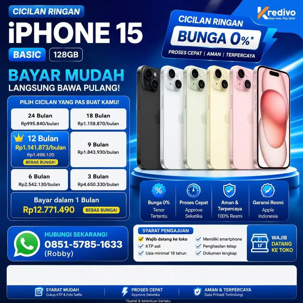 Kredit iPhone 15 128GB