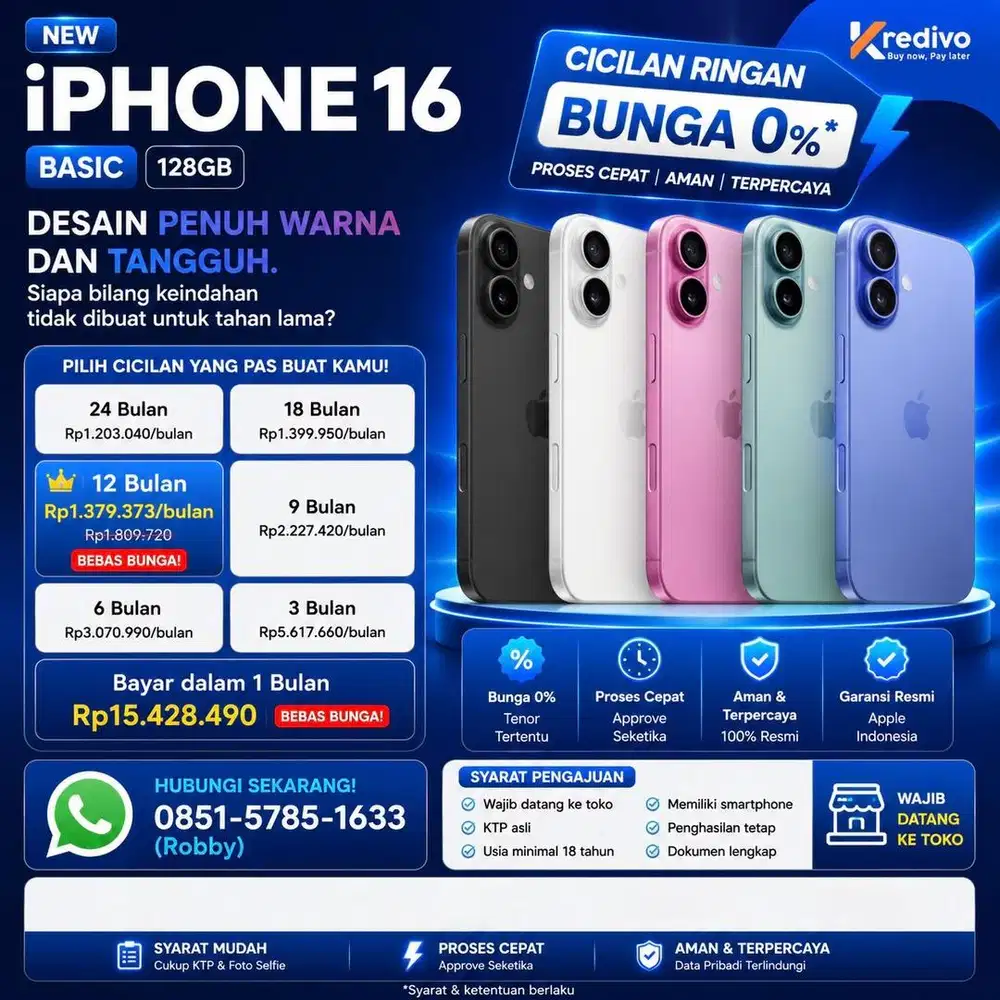 Kredit iPhone 16 Denpasar