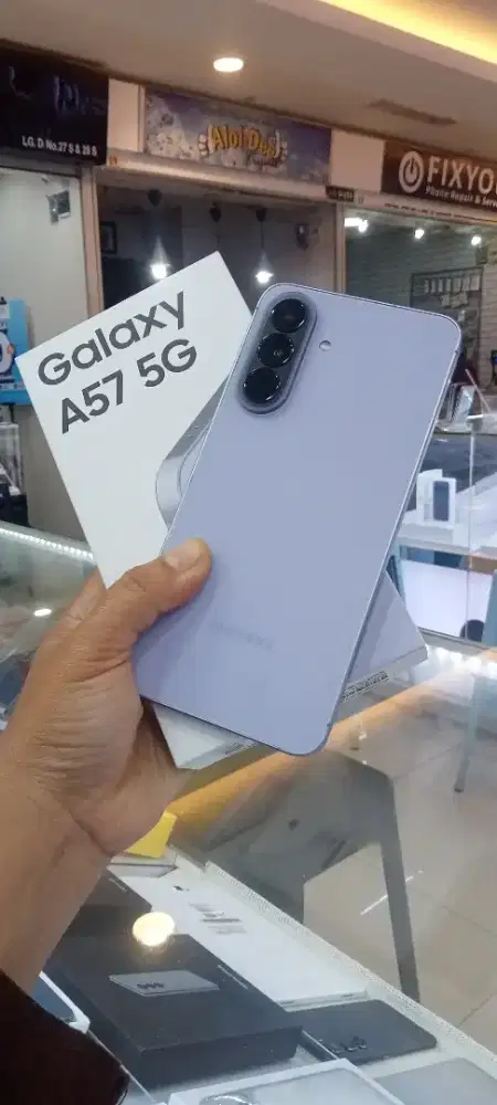 Hp second  samsung A57 12/256gb 5G purple fullset