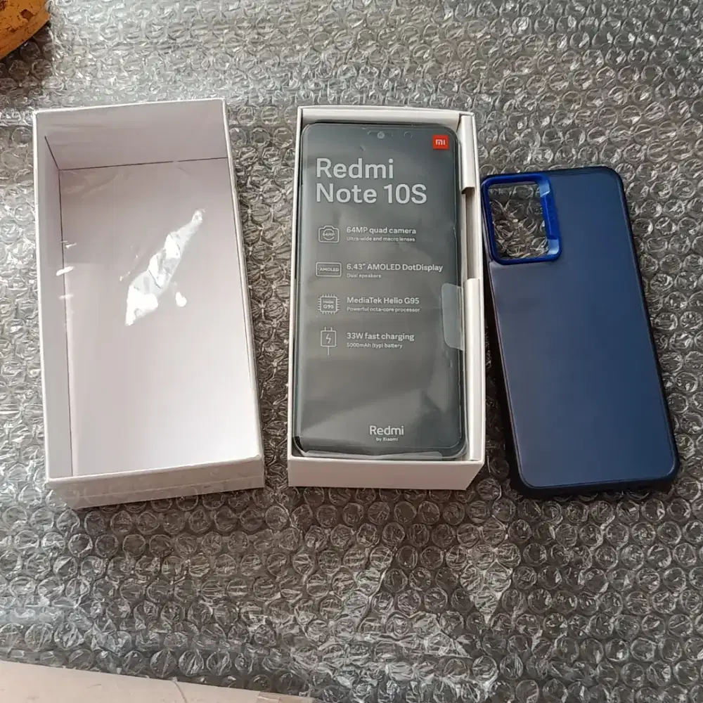 BEKAS PAKAI PRIBADI XIAOMI REDMI NOTE 10S PEBBLE WHITE 8GB/128GB