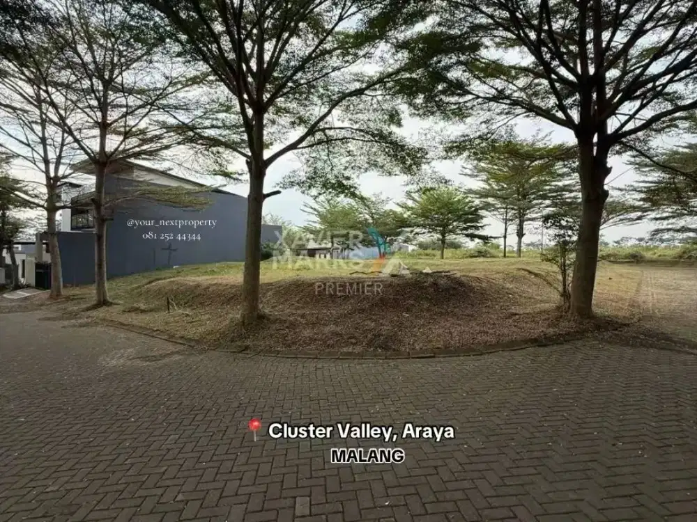 Tanah Kavling Posisi Hook Di Cluster Valley The Araya Malang
