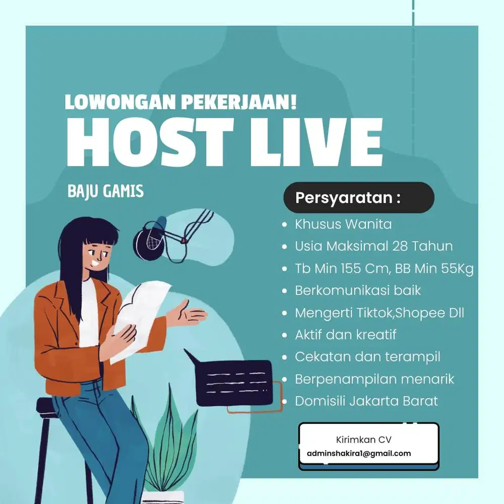Lowongan Host Live Baju Gamis