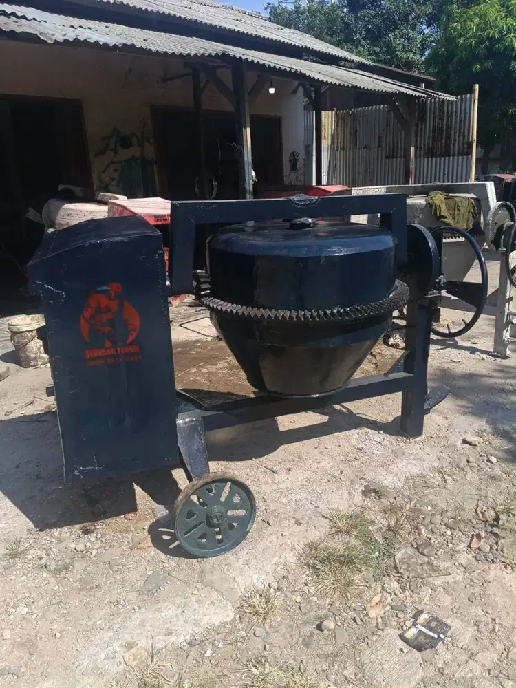 Jual Mesin Mixer Cor Beton Iron Globe Gentong Mulus Siap Pakai