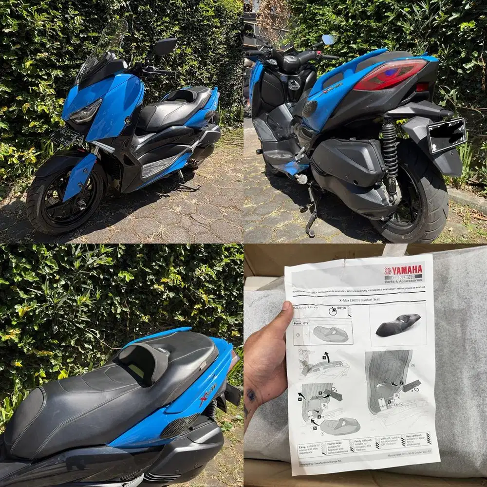 Xmax biru muda warna asli bonus jok comfort eropa