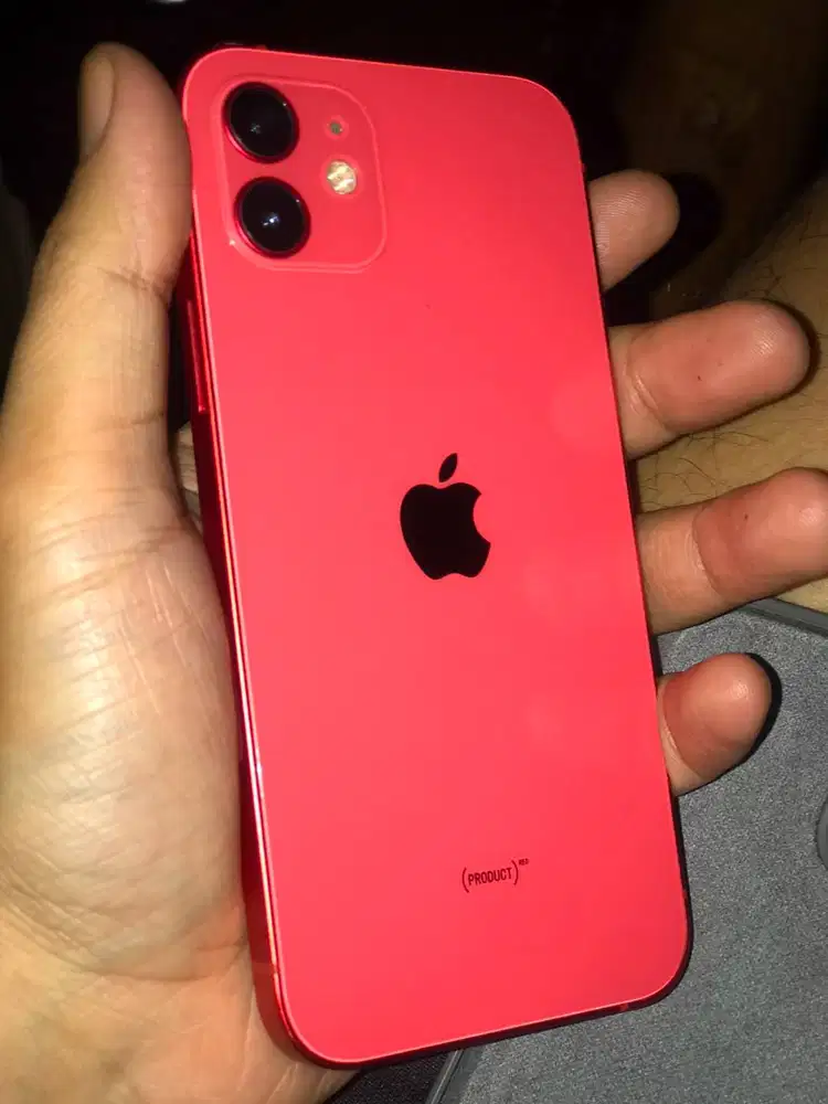 iPHONE 12 64 gb mulus normal ada minus layar + indosat