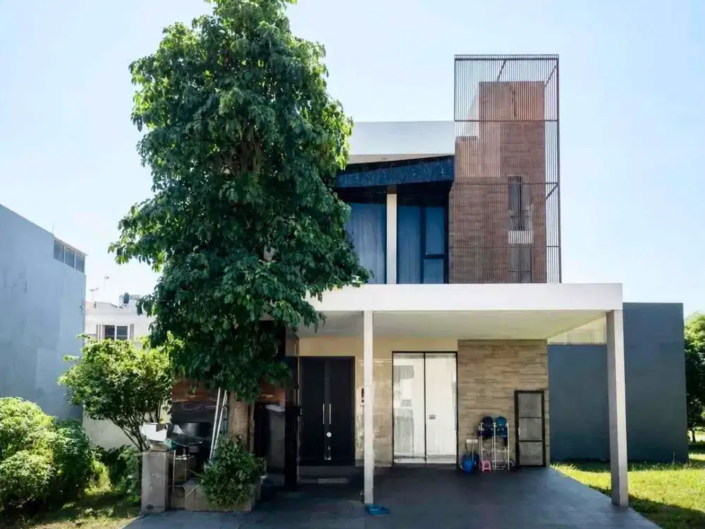 pakuwon city jual rumah minimalis new Gress full interior mewah di cluster casa tobago