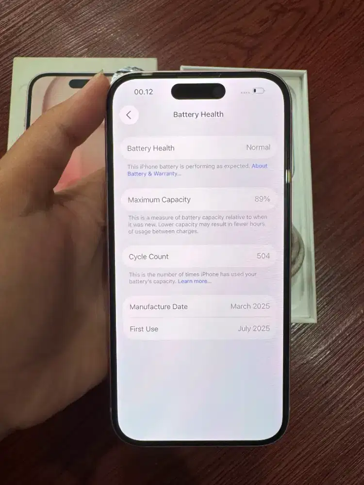 iPhone 15 256 Pink Bh 89%
