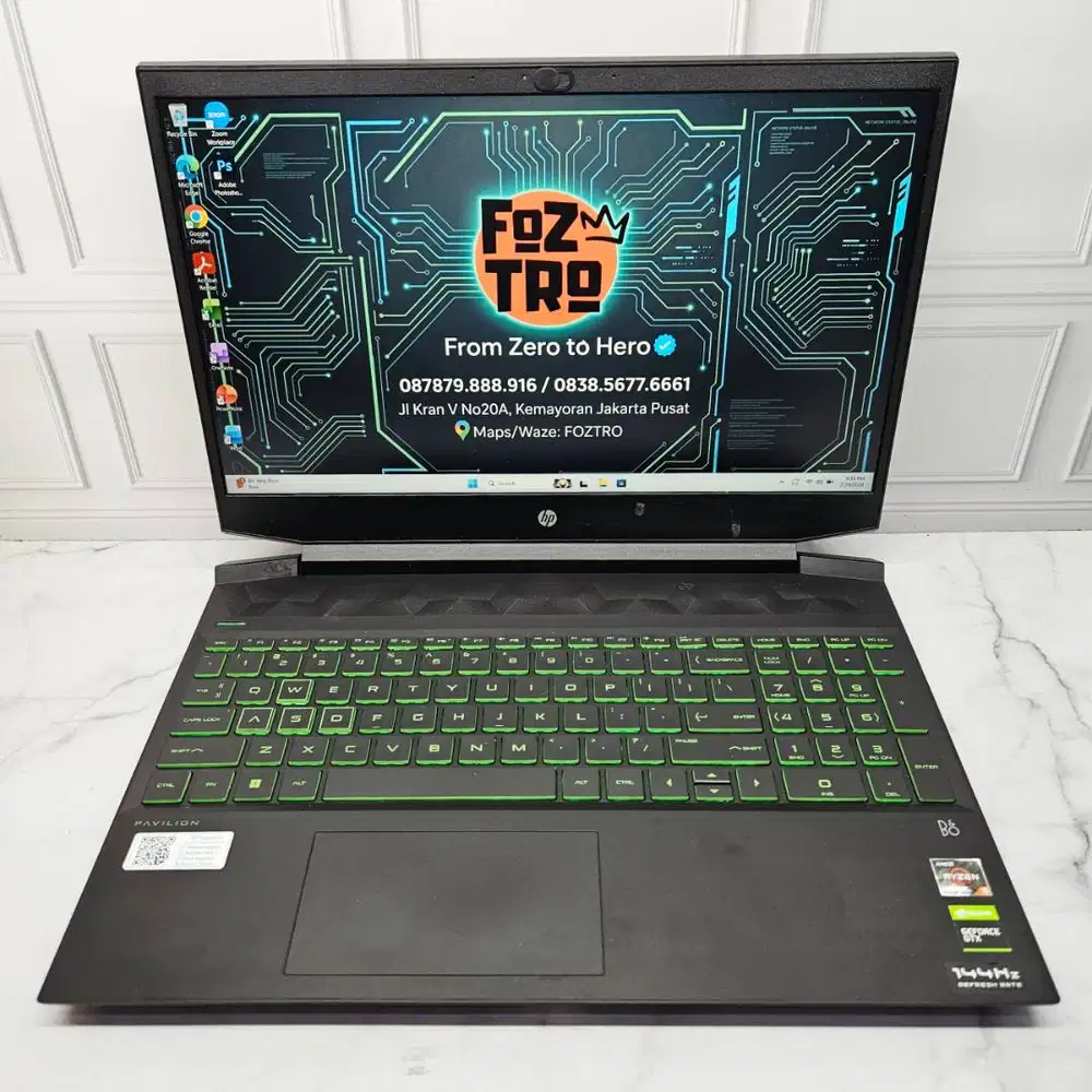 Laptop HP Pavilion Gaming 15 Ryzen 5 5600H GTX1650 16/512GB NO MINUS