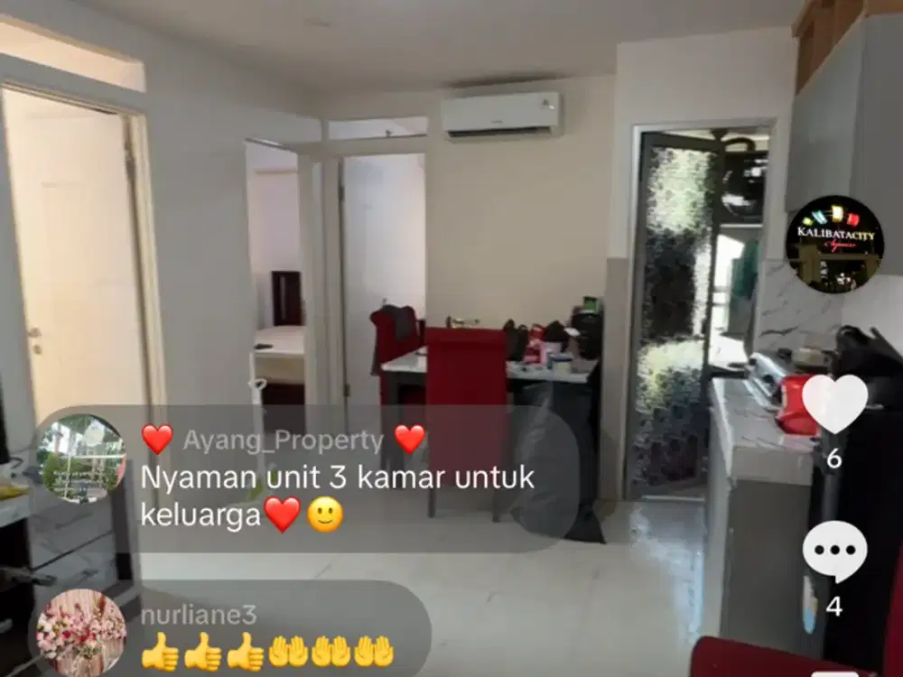 sewa 3 kamar Nusa indah kalibata city