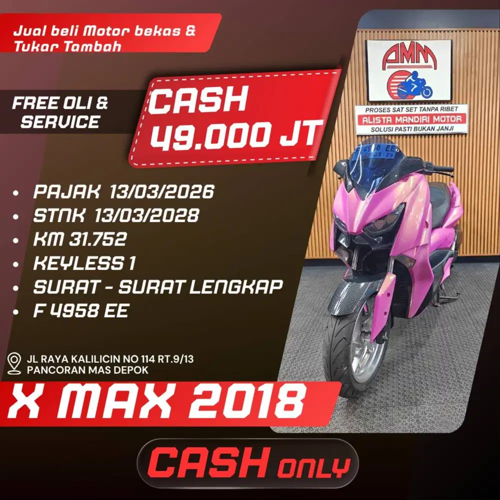 X MAX 2018 SPAYLATER KREDIVO INDODANA CC 0% ALLOBANK CASH ONLY ALISTA