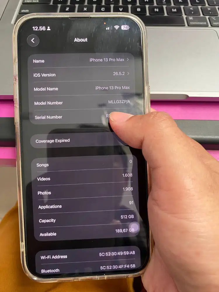 Apple iPhone 13 Pro Max 512 White Mulus Luar Dalam