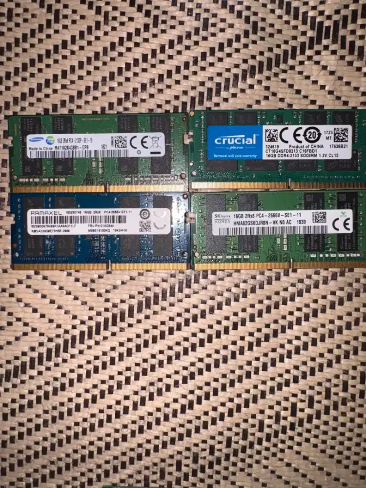 RAM Memory Copotan ori bawaan 8gb dan 16gb ddr4