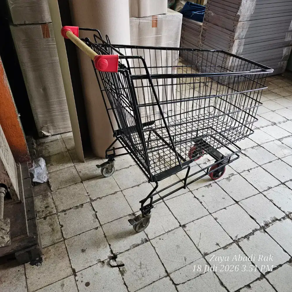 Troli Trolley Keranjang Belanja Minimarket Supermarket 180liter BEKAS