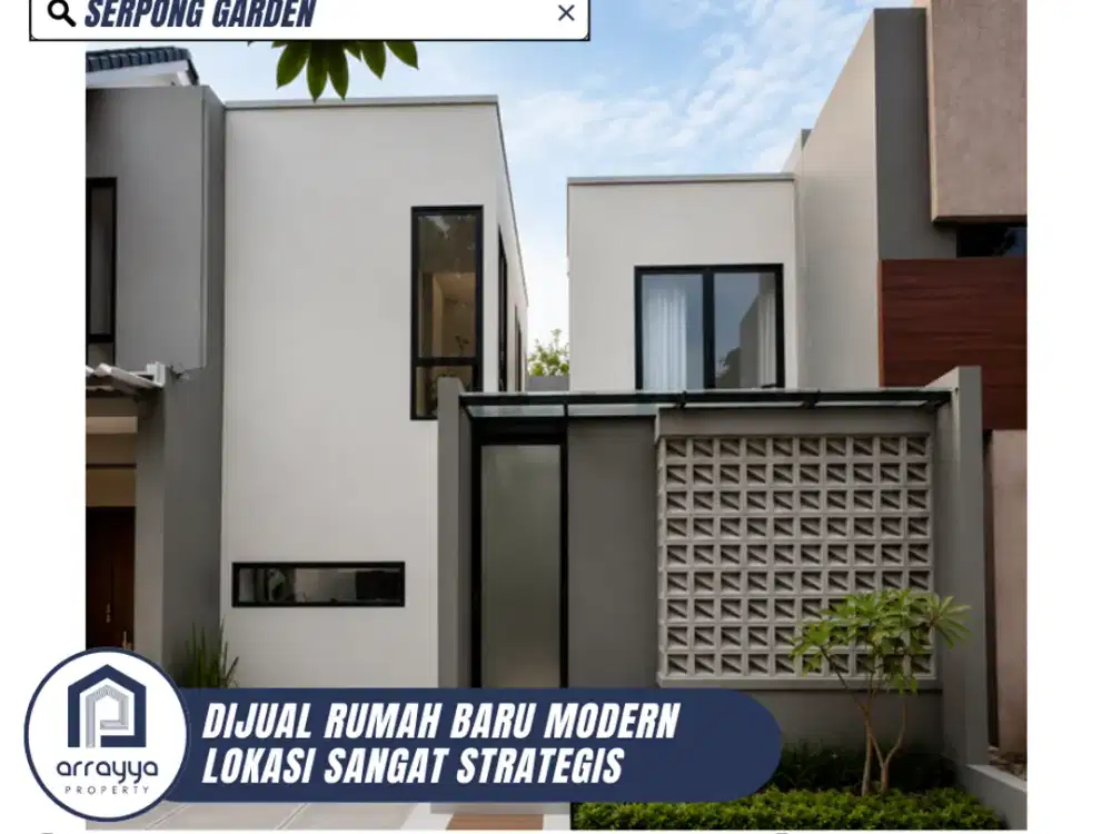 DIJUAL RUMAH SIAP HUNI 2 LANTAI LOKASI SANGAT STRATEGIS DI SERPONG GARDEN 1 (GL116)