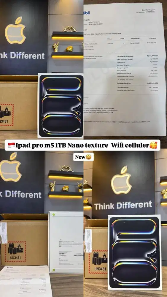 Ipad Pro M5 11 inch 1 Tb Silver Nano-Texture Glass Wifi Celluler