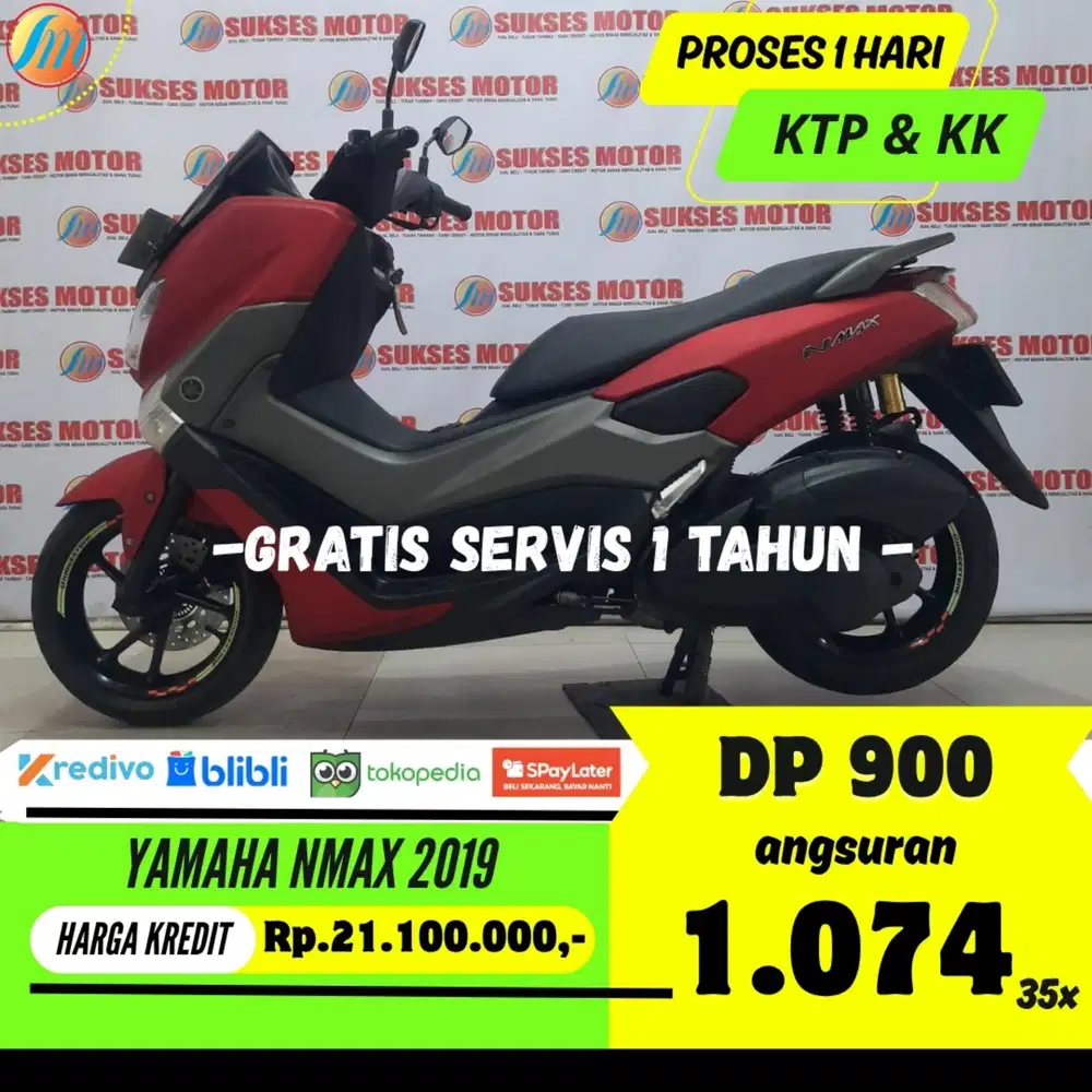 YAMAHA NMAX 2019 KREDIT DP HANYA 900RB ANGSURAN SANGAT RENDAH