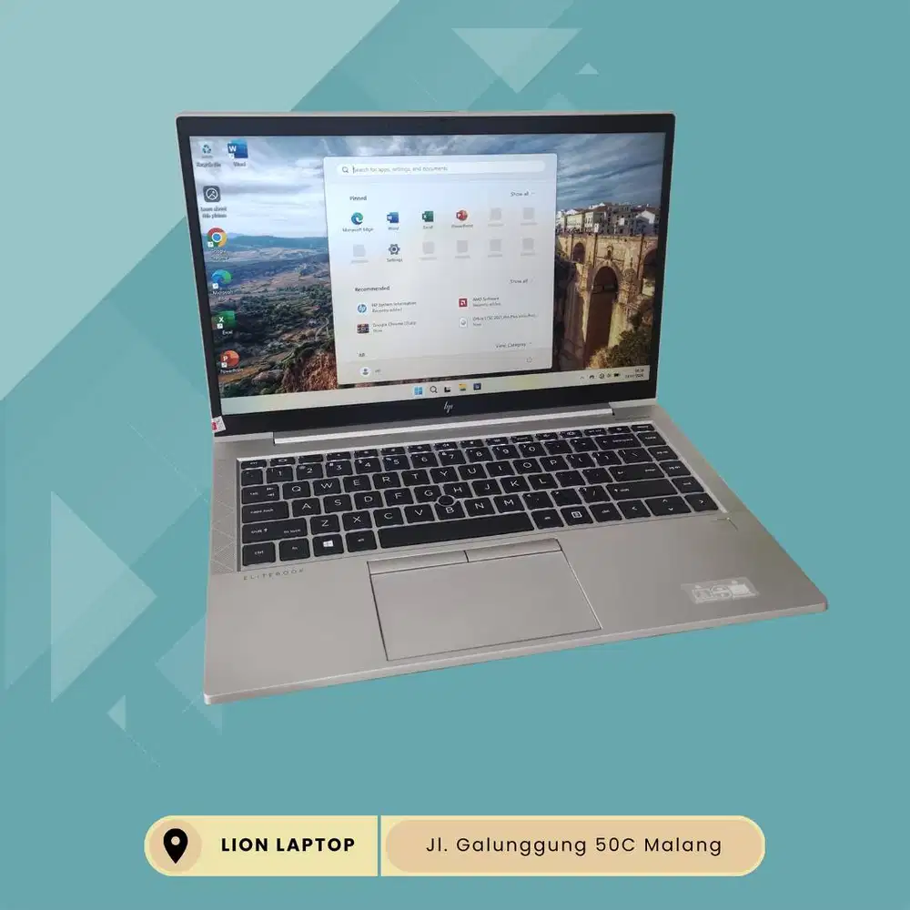 RAM 16GB Ryzen 5 SSD 256GB Slim Alumium HP Elitebook 845 G7 [30|07]