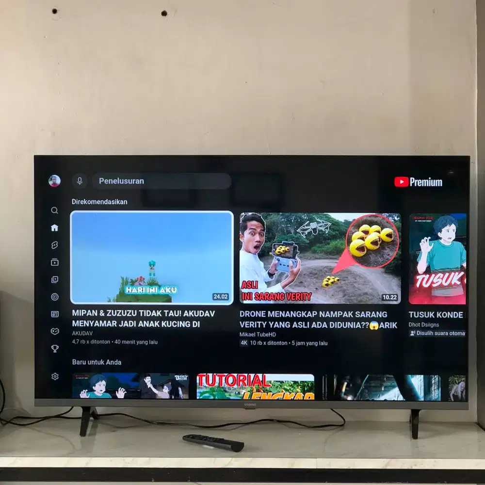 Android TV Cooca 43inch Jernih – YouTube, Netflix Lancar Siap pakai