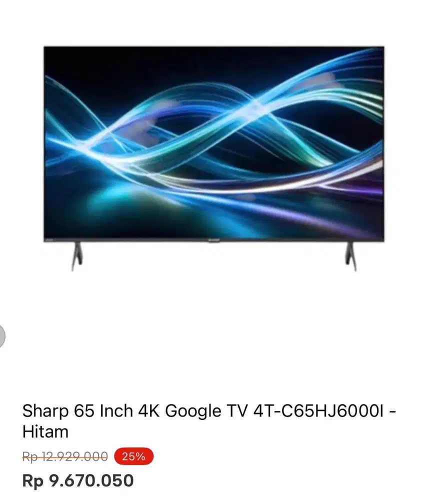 SHARP GOOGLE TV 4K 65inci