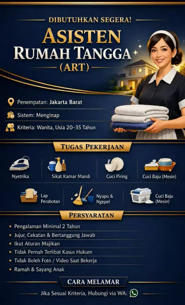 Loker asisten rumah tangga
