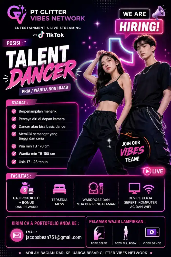Host live dancer