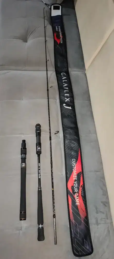 Joran pancing kombinasi Jigging dan Galatama Iroly 198 cm Hitam Full