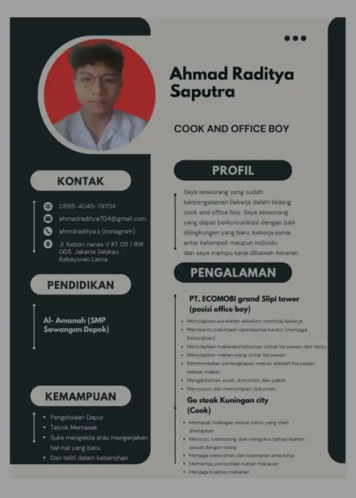 Mencari kerja ob kantor