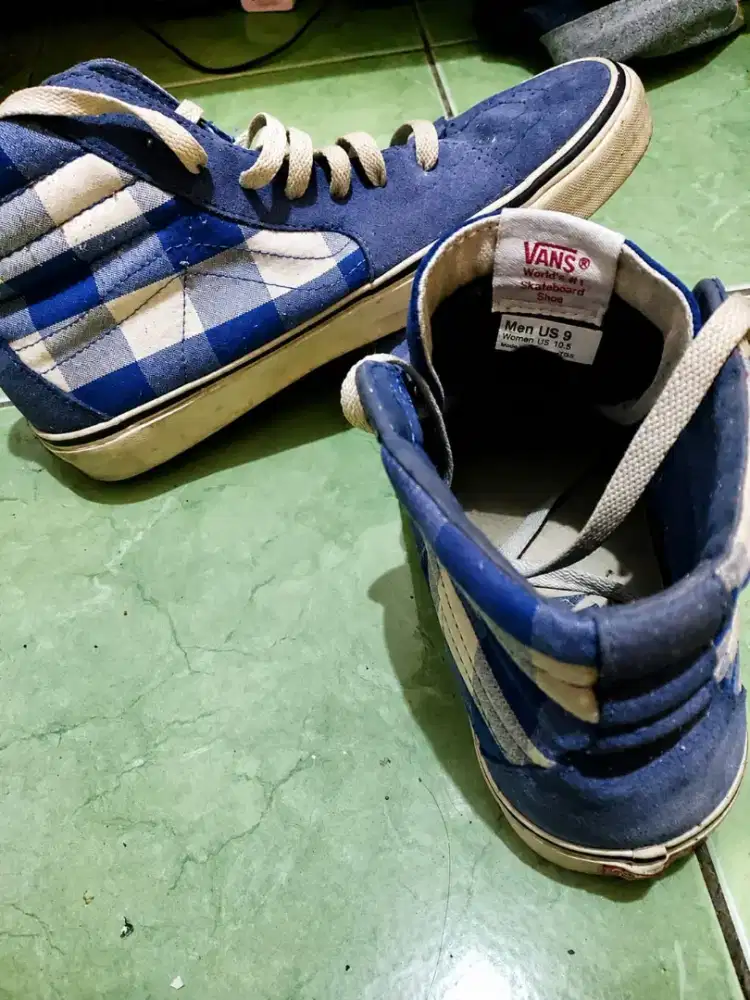 Sepatu vans sk8 hi blue