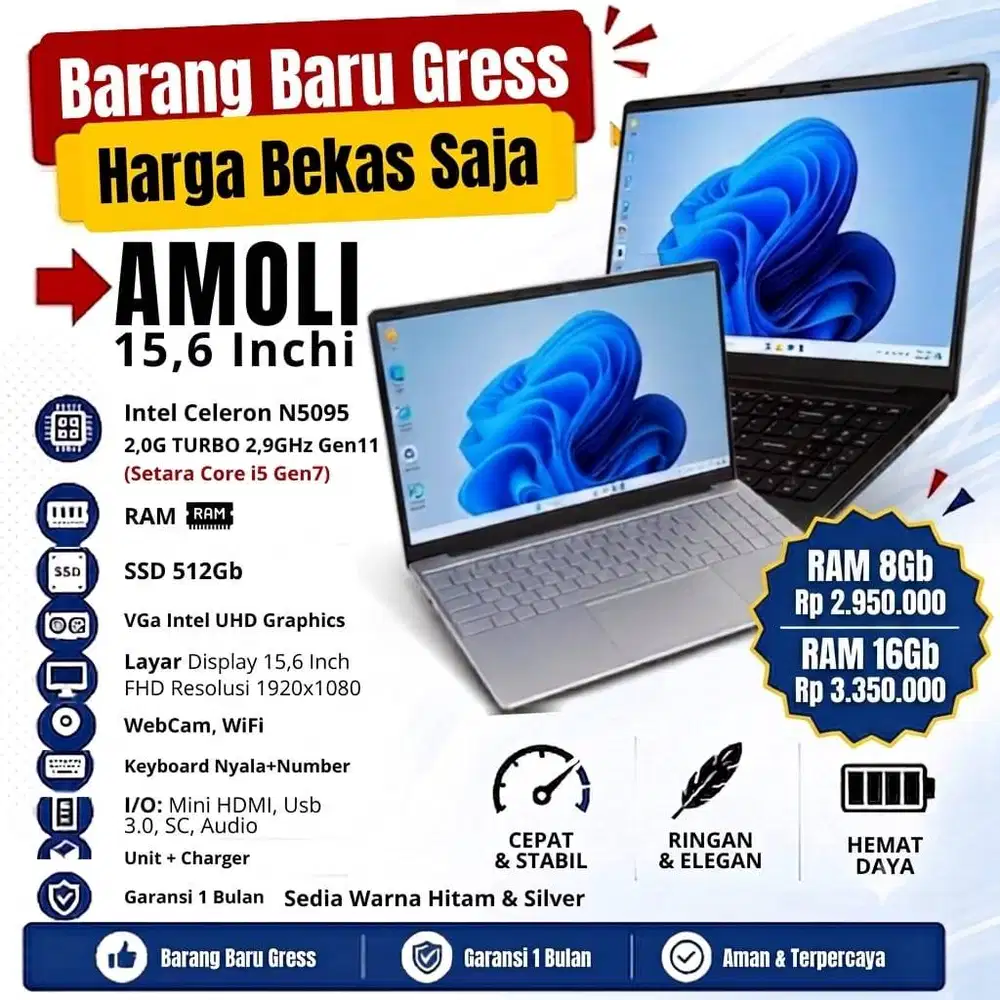 Laptop Baru Merk Amoli