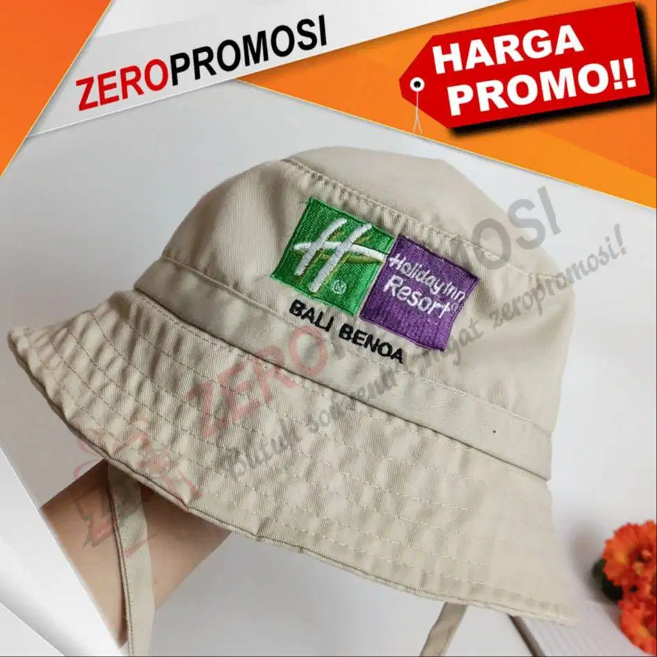 Souvenir Bucket Hat Custom Logo untuk Promosi Perusahaan, Event, dan C