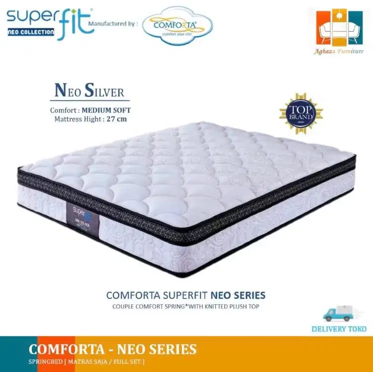 KASUR SUPERFIT NEO SILVER COMFORTA SPRING BED