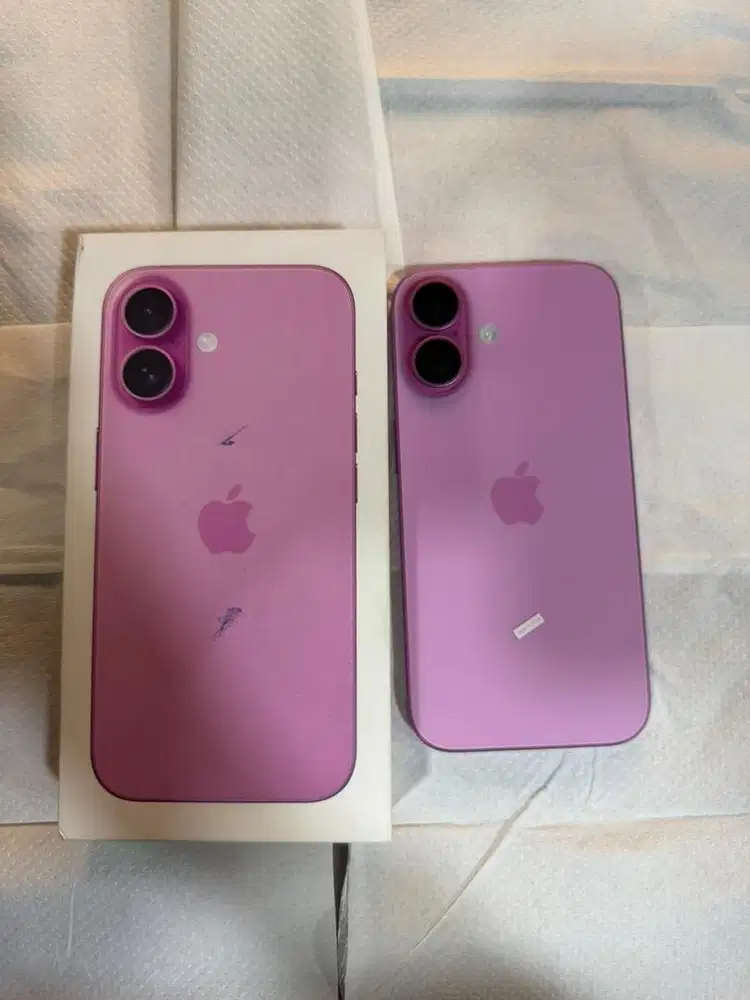 Iphone 16 pink 128 gb garansi ibox on