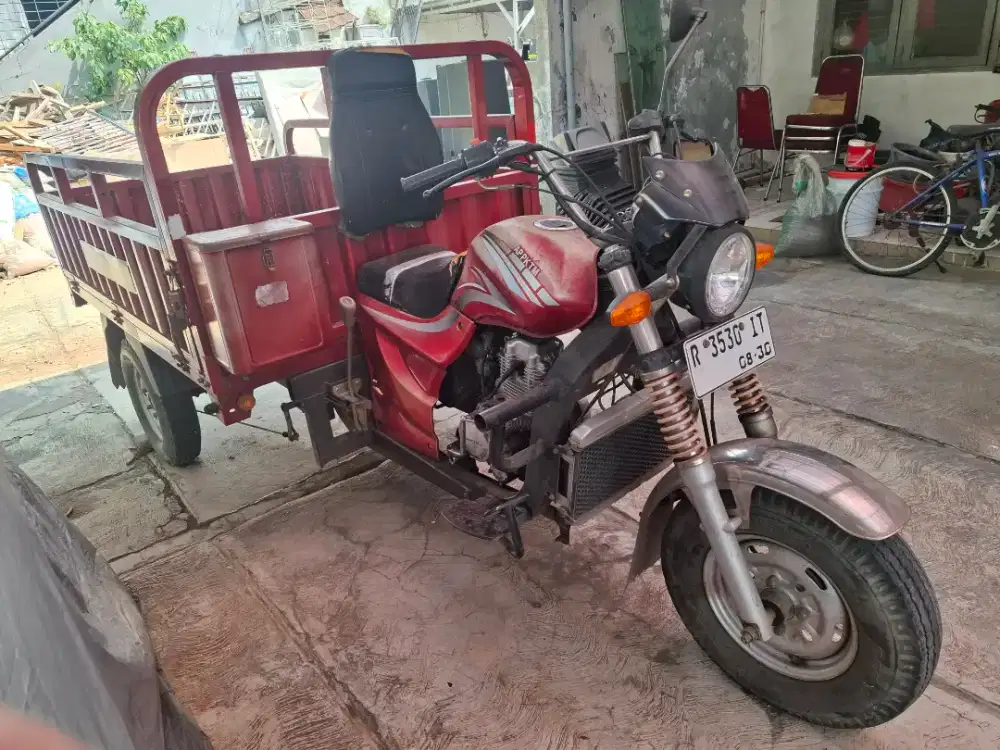 Gajah app KTM 200 CC, motor roda3 viar buat angkutan usaha Oke roda 3.