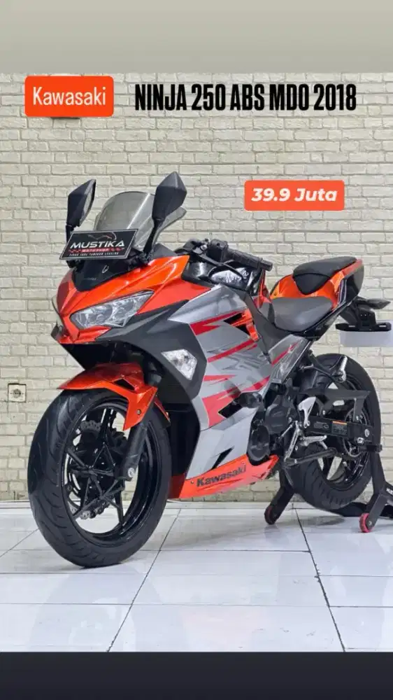 TERMURAH‼️ Kawasaki Ninja 250 ABS SE 2018 MDP Oranye - Dava Mustika