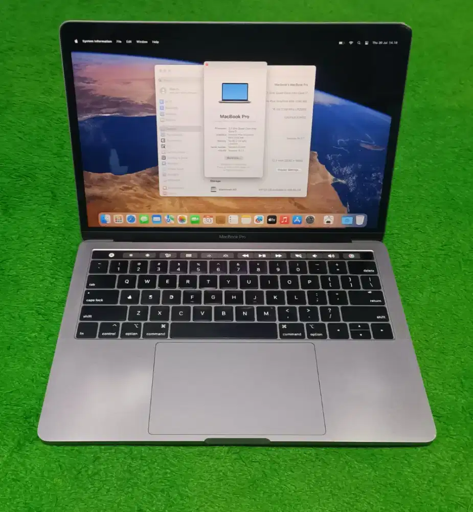 Apple MacBook Pro 2018 13inch i7 16/512 GB Grey Touchbar Murah