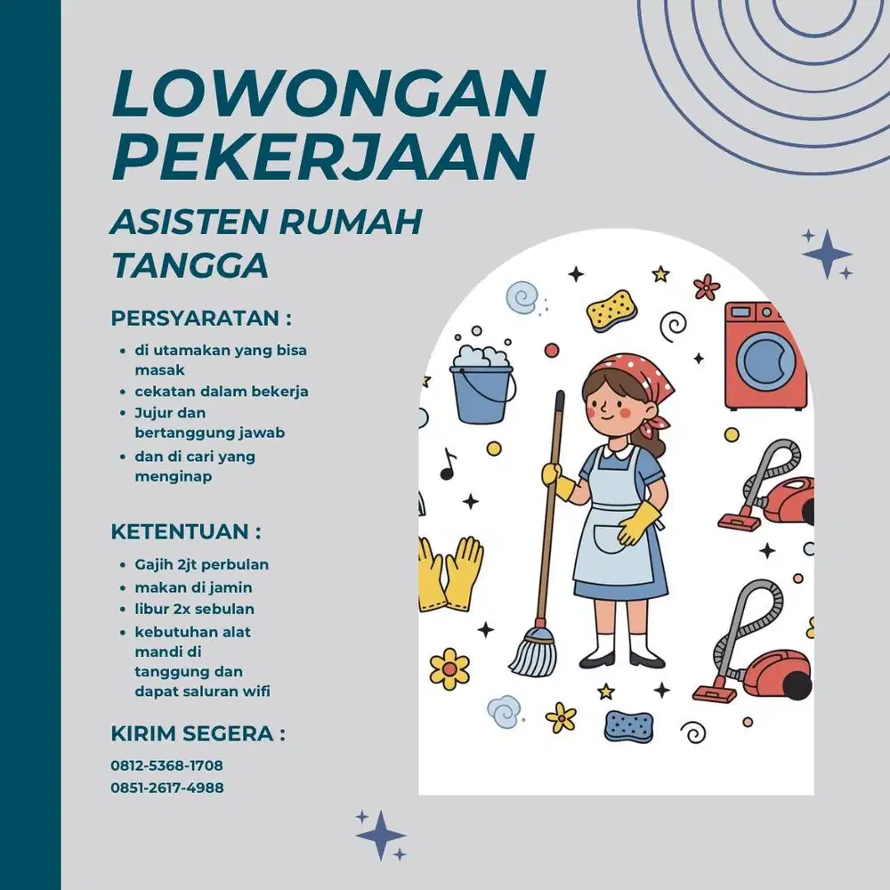 lowongan kerja jadi asisten rumah tangga