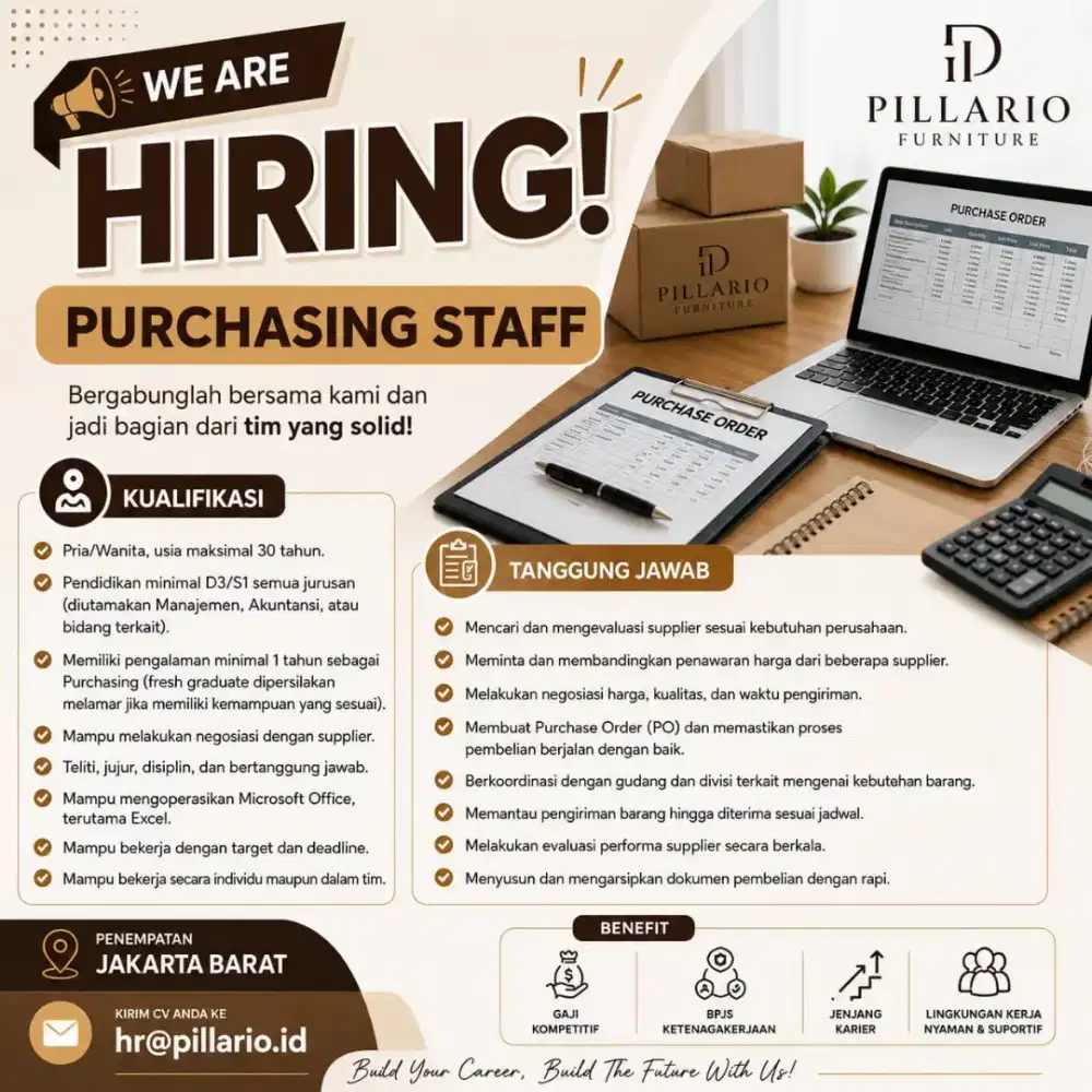 lowongan kerja purchasing