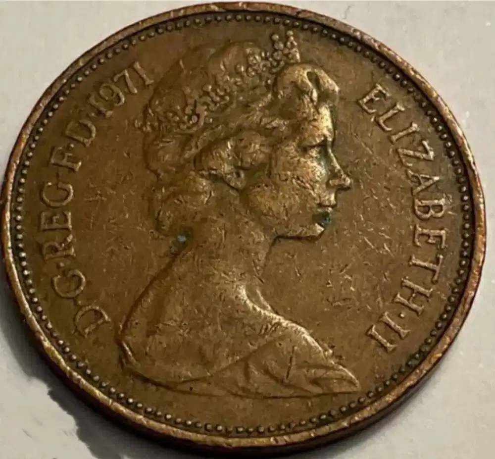 Koin Elizabeth II tahun 1971