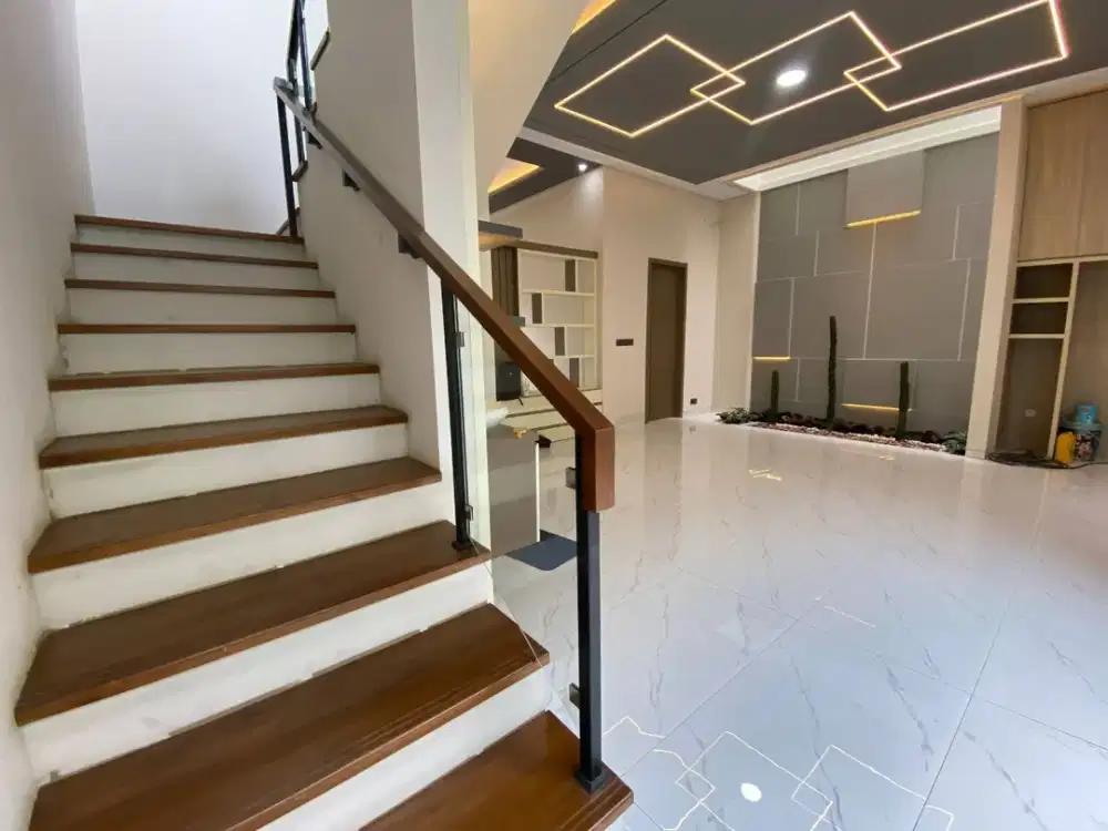 Rumah Modern Proses Finishing Semi Furnished Dekat Ugm