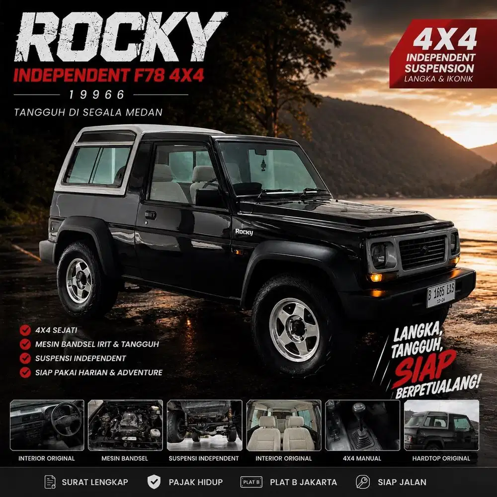Rocky independent F78 last edition 4x4 diesel taft rocky 1996