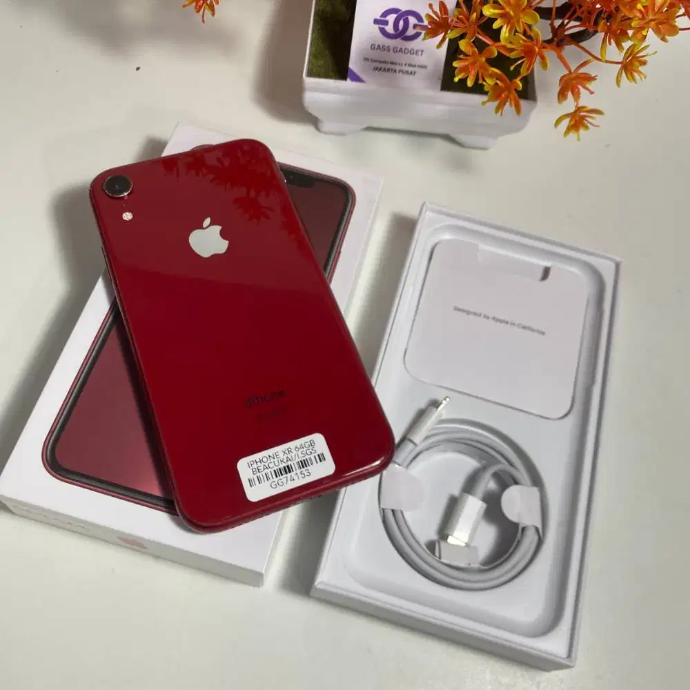 iPhone Xr 64GB resmi terdaftar beacukai – red GG74153