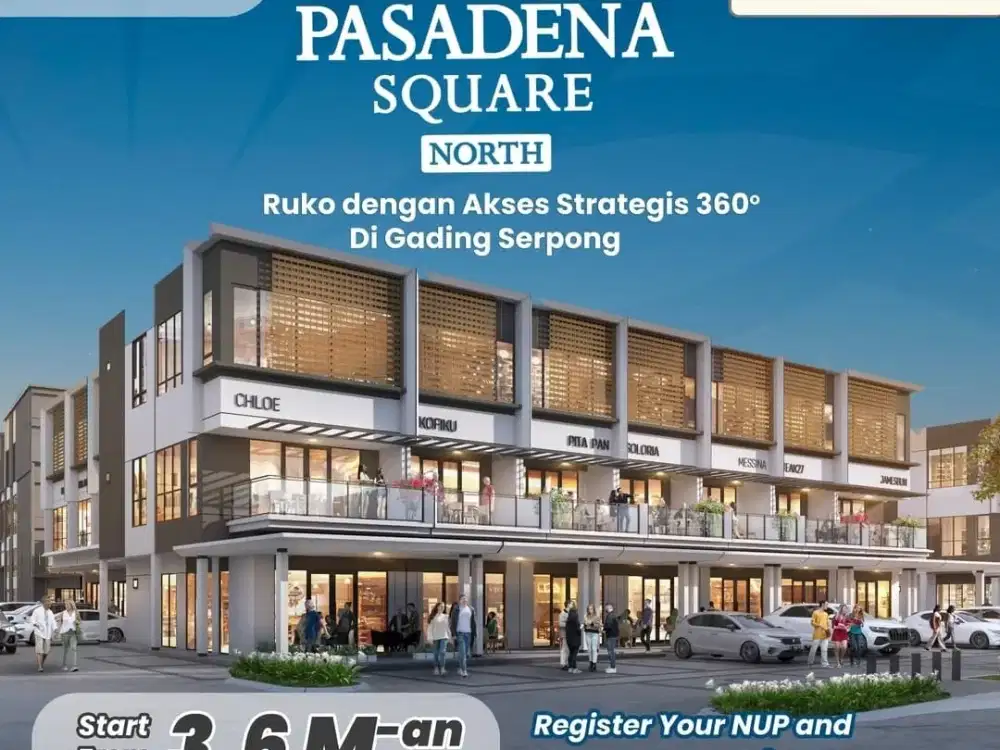 Ruko  Di Area Pasadena Central Distrik Ruko Terbaru Eksclusif North Square 3man!