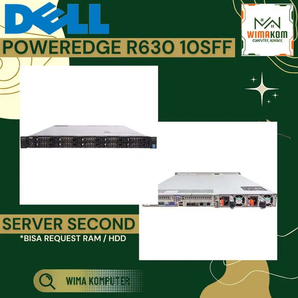 SERVER DELL R630 10 SFF 2x Xeon E5-2680v4 56 CORE RAM 128GB