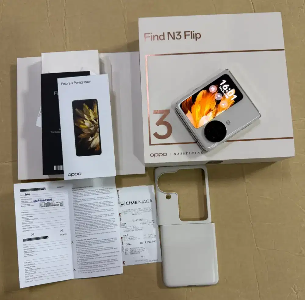 Oppo Find N3 Flip 12/256GB 5G Hasselblad Lipat Fullset Mulus Terawat