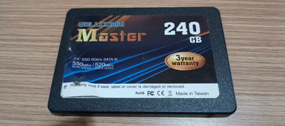 SSD 240gb health 100/100 kondisi write protect tapi masih terdeteksi